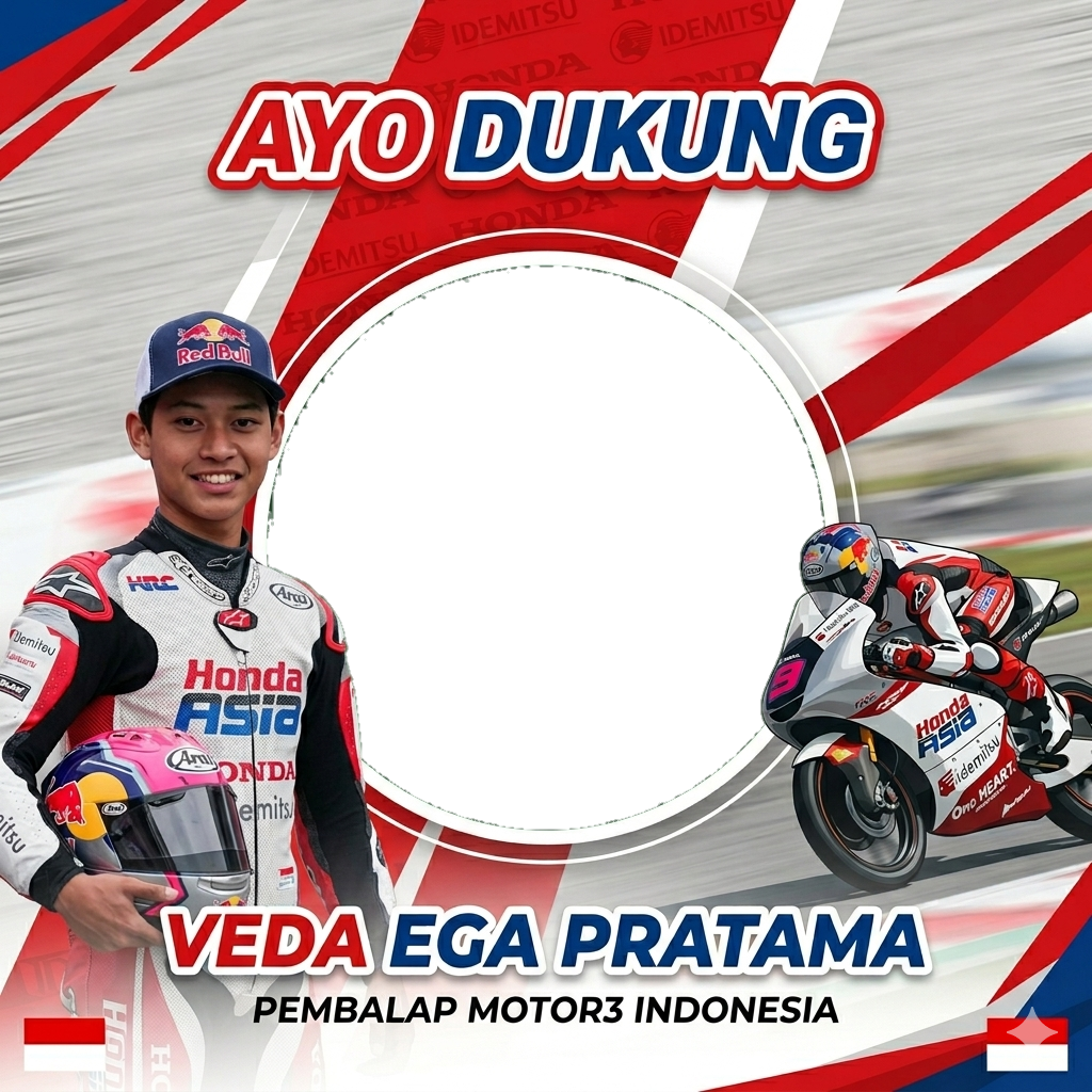 Ayo Dukung Veda Ega Pratama Pembalap Motor3 Indonesia